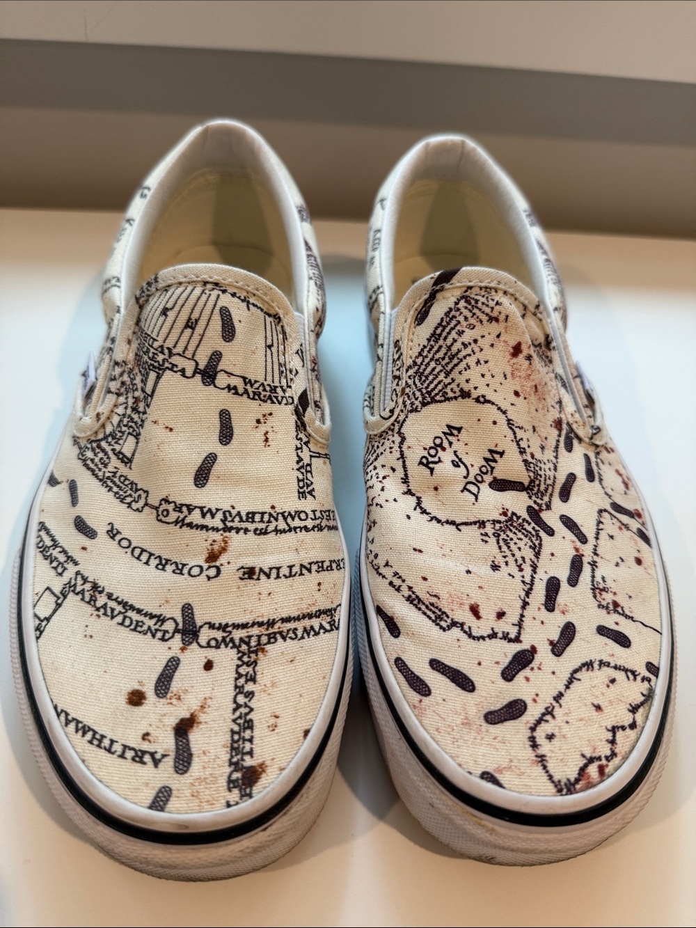 Vans Harry Potter collab Marauders Map Slip-on
